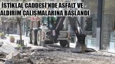İstiklal Caddesi’nde Asfalt ve Kaldırım Çalışmalarına Başlandı
