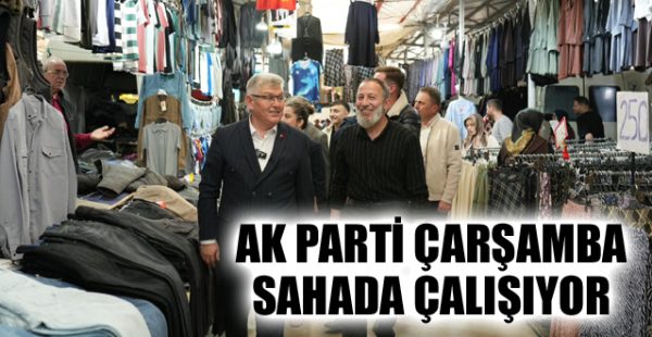 AK Parti Çarşamba Sahada Çalışıyor