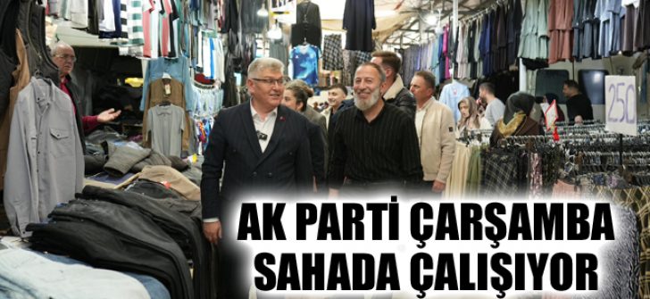 AK Parti Çarşamba Sahada Çalışıyor