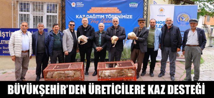 Büyükşehir’den Üreticilere Kaz Desteği