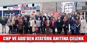 CHP ve ADD’den Atatürk Anıtına Çelenk