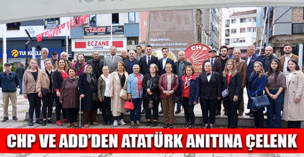 CHP ve ADD’den Atatürk Anıtına Çelenk