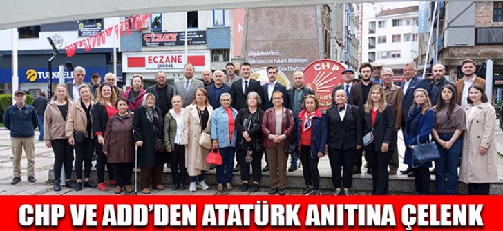 CHP ve ADD’den Atatürk Anıtına Çelenk