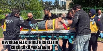 Devrilen Elektrikli Bisikletin Sürücüsü Yaralandı