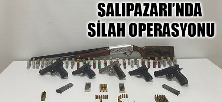 Salıpazarı’nda Silah Operasyonu