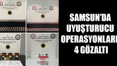 Samsun’da Uyuşturucu Operasyonları: 4 Gözaltı