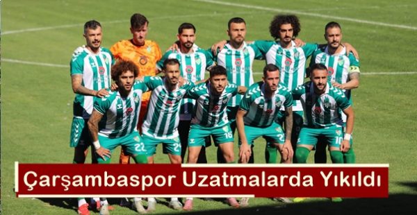 Çarşambaspor Uzatmalarda Yıkıldı