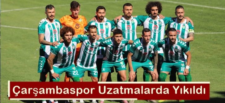 Çarşambaspor Uzatmalarda Yıkıldı