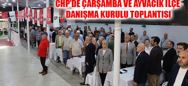 CHP’de Çarşamba ve Ayvacık İlçe Danışma Kurulu Toplantısı