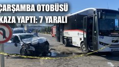 Çarşamba Otobüsü Kaza Yaptı: 7 Yaralı