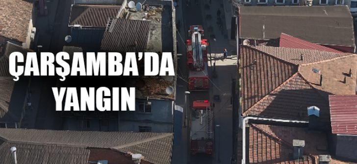 Çarşamba’da Yangın