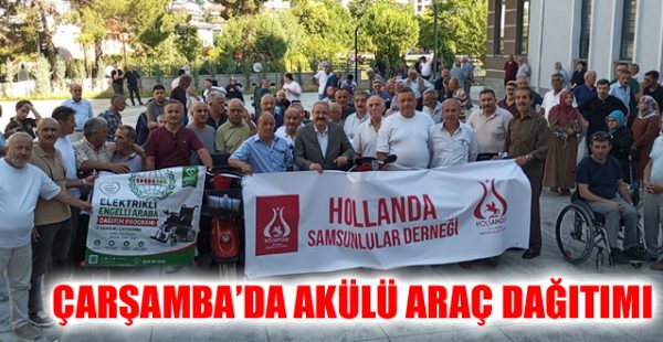 Çarşamba’da Akülü Araç Dağıtımı