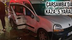 Çarşamba’da Kaza: 5 Yaralı