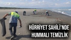 Hürriyet Sahili’nde Hummalı Temizlik