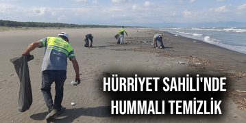 Hürriyet Sahili’nde Hummalı Temizlik