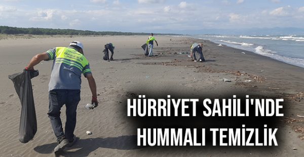 Hürriyet Sahili’nde Hummalı Temizlik