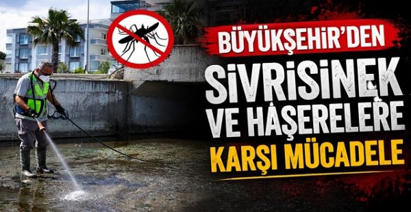Büyükşehir’den Sivrisinek ve Haşerelere Karşı Mücadele
