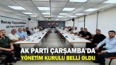 AK Parti Çarşamba’da Yönetim Kurulu Belli Oldu