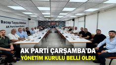 AK Parti Çarşamba’da Yönetim Kurulu Belli Oldu