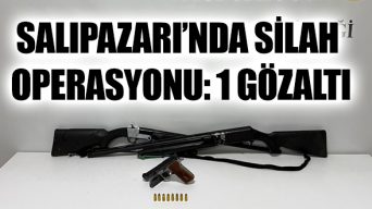 Salıpazarı’nda Silah Operasyonu: 1 Gözaltı