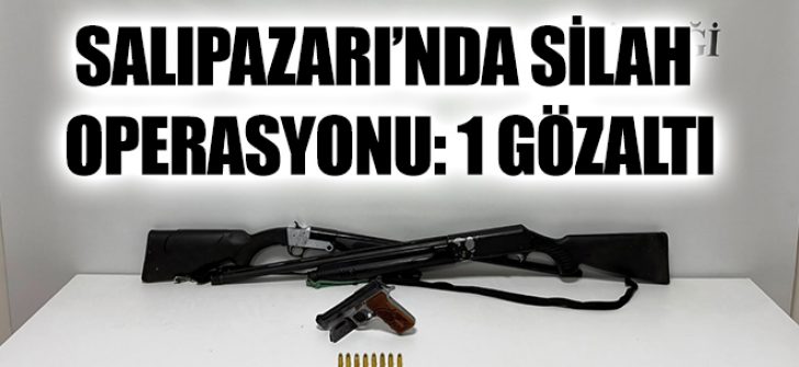 Salıpazarı’nda Silah Operasyonu: 1 Gözaltı
