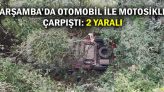 Çarşamba’da Otomobil İle Motosiklet Çarpıştı: 2 Yaralı