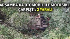 Çarşamba’da Otomobil İle Motosiklet Çarpıştı: 2 Yaralı