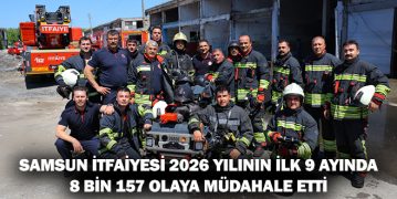 Samsun İtfaiyesi 2026 Yılının İlk 9 Ayında 8 Bin 157 Olaya Müdahale Etti