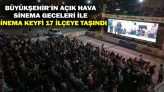 Büyükşehir’in Açık Hava Sinema Geceleri İle Sinema Keyfi 17 İlçeye Taşındı