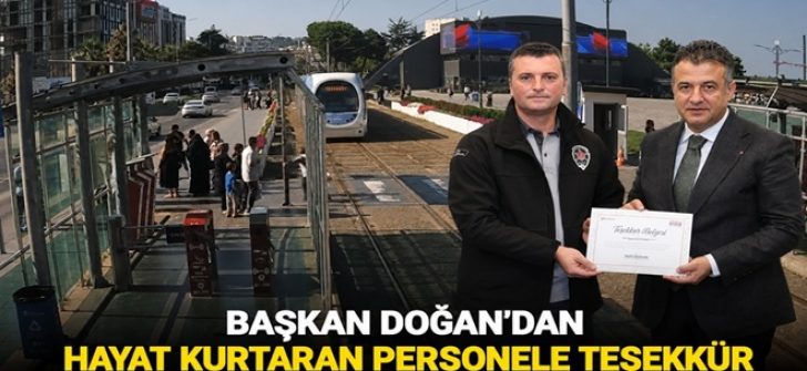 Başkan Doğan’dan Hayat Kurtaran Personele Teşekkür